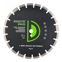Диск алмазный сегментный Laser PRO D350*2.8*25.4 (40*3.2*12/18) асфальт