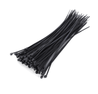 Стяжки нейлоновые 4.8x250мм хомуты 100шт.черные Стяжки нейлоновые 4.8x250мм хомуты 100шт.черные